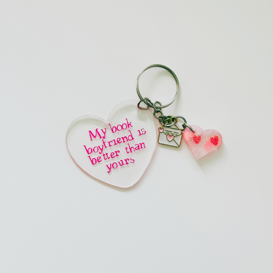 Book Boyfriend- Keychain (Discontinued)