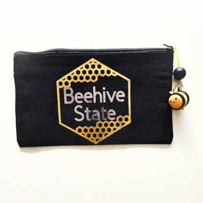Beehive State Zip Canvas Bags