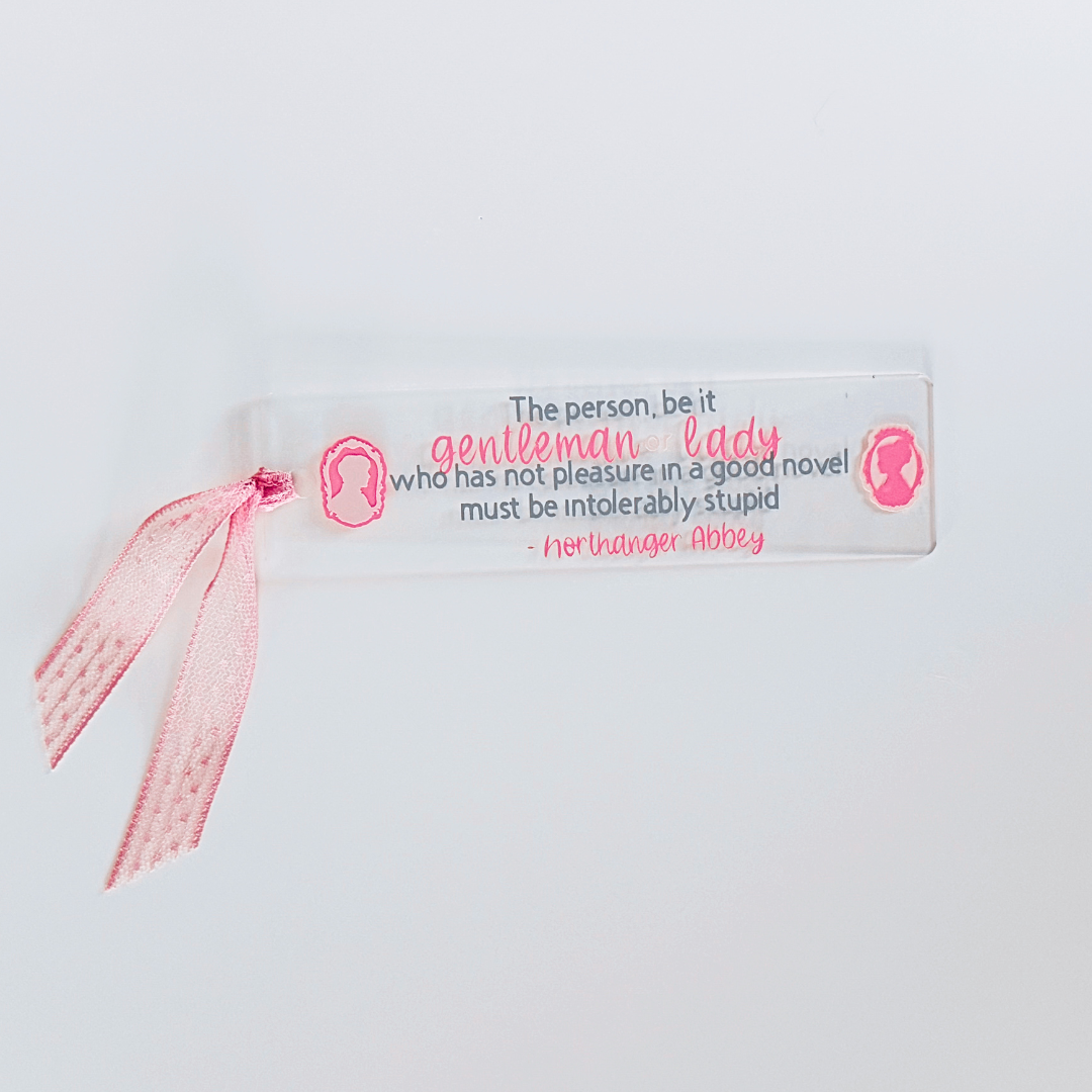 Jane Austen Themed - Northanger Abbey- Bookmark